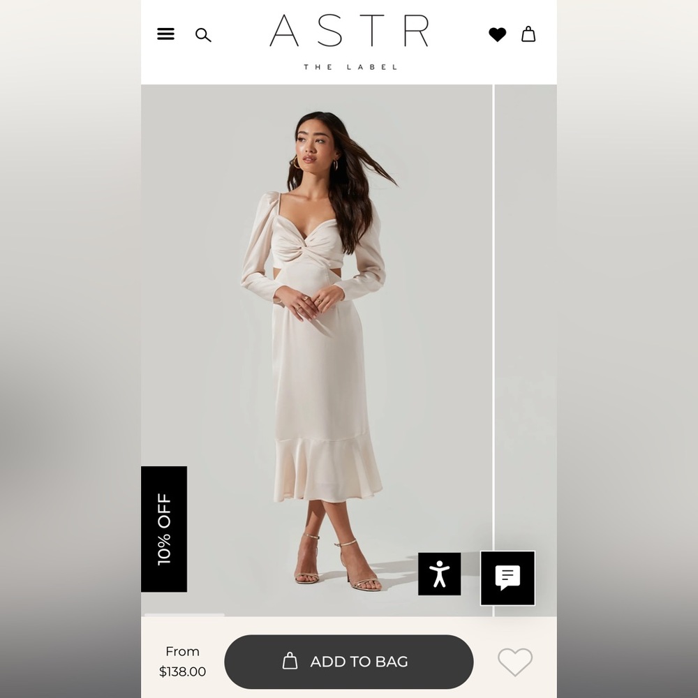 ASTR the Label Lainie Midi Dress